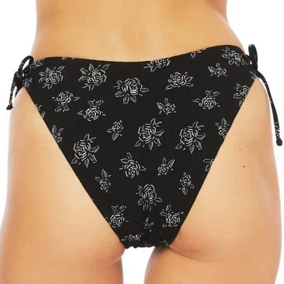 POLO RL Black White Floral Stencil Bikini Set L - Picture 3 of 16